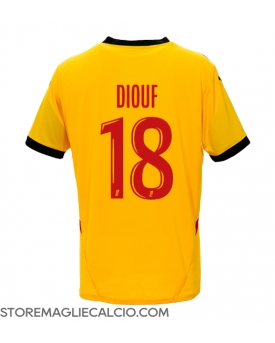 RC Lens Andy Diouf #18 Maglia Gara Casa Repliche 2024-25 Maniche Corte